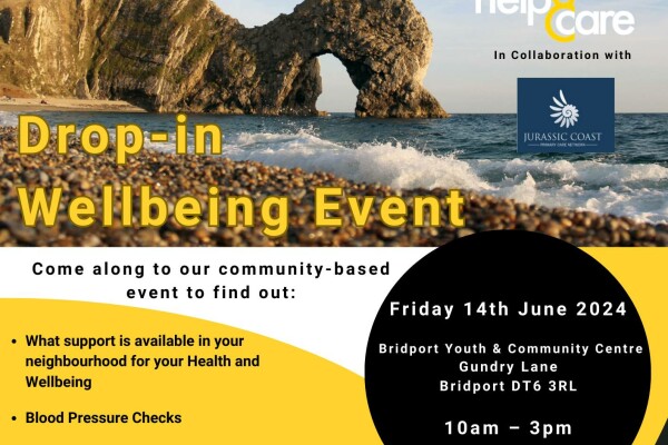 Drop-in Wellbeing Event 14th June 10am-3pm @ Bridport Youth Centre, Gundry Lane