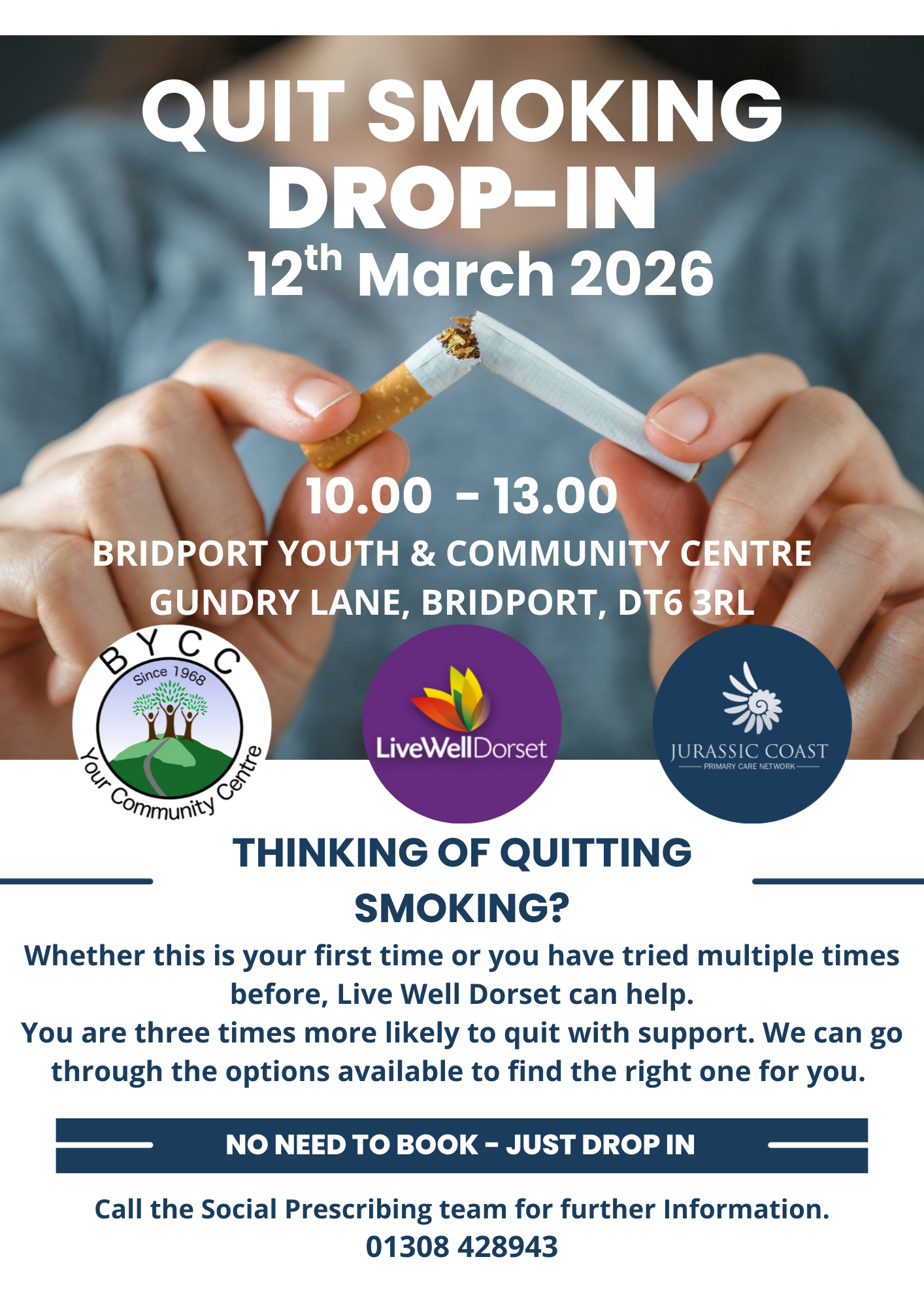 Quit Smoking Drop in at BYCC 12 March 2026