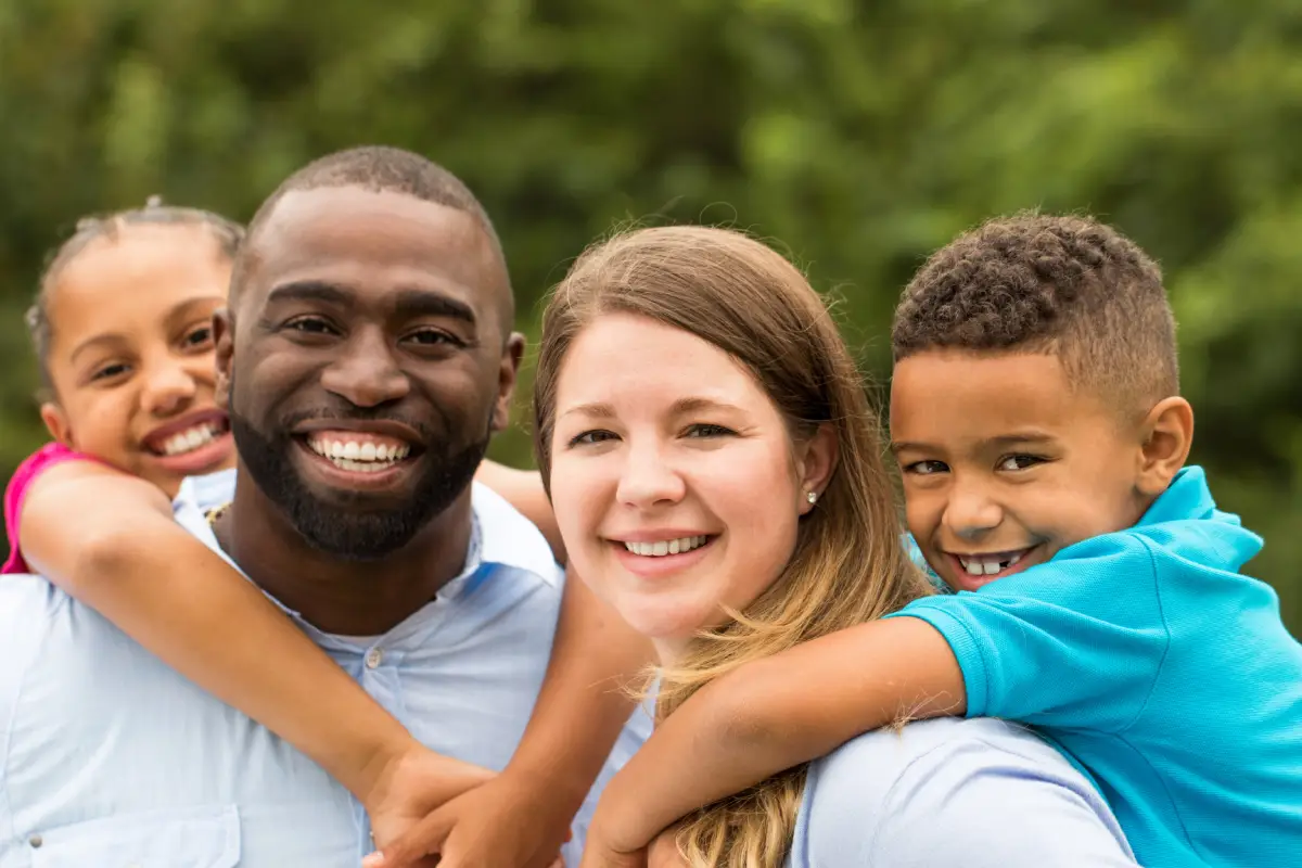 smiling family