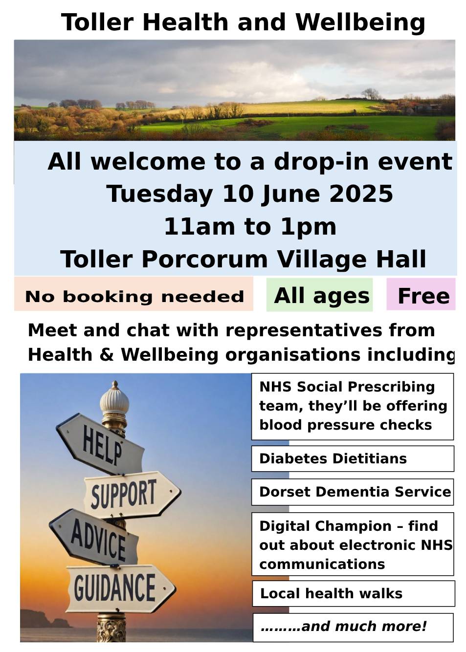 Toller Health and Wellbeing Event 10th June 2025